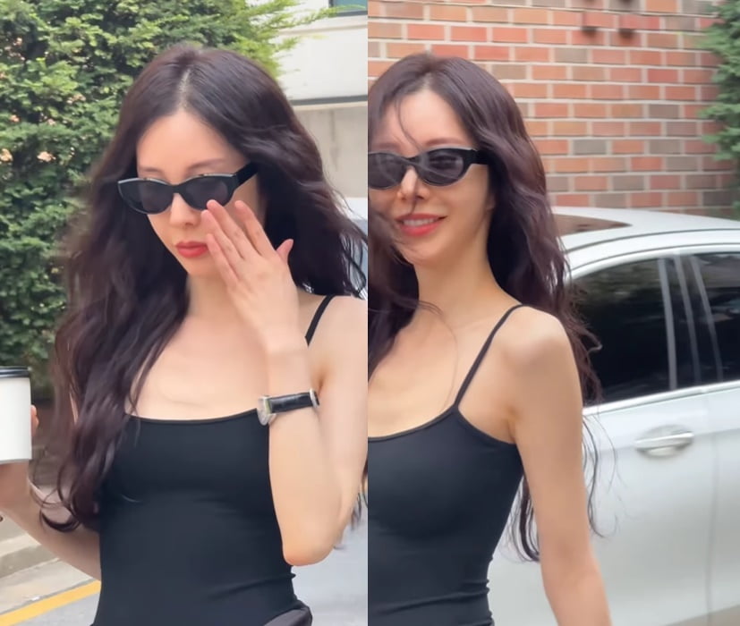 '태국 재벌♥' 신주아, 41kg 뼈말라 몸매 '충격'…말라도 너무 말랐어