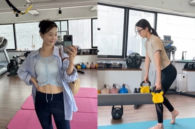 '15kg 감량' 한지혜, 육아에 운동까지…자기관리의 신