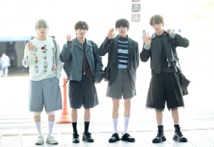'투바투', 디올로 꾸민 남친룩 공항패션 눈길