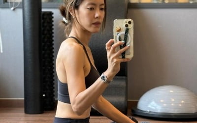 '치과의사♥' 이윤지, 40대인데 몸무게도 40kg대…11자 복근 장착