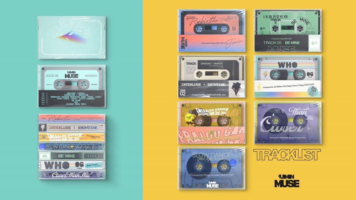 방탄소년단 지민 솔로 2집 'MUSE' 트랙리스트 이미지/ 사진제공=빅히트 뮤직