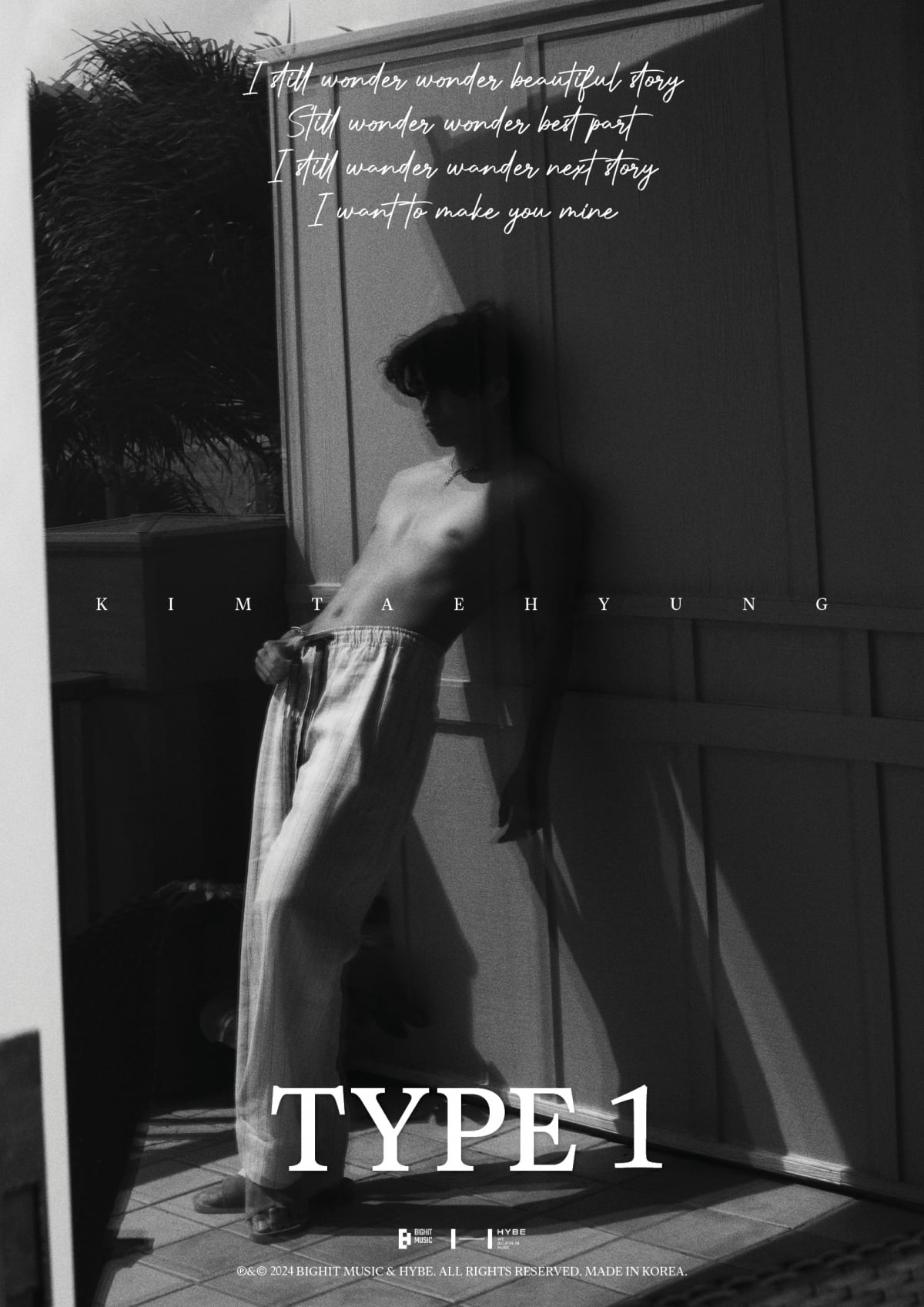 방탄소년단 뷔 포토북 TYPE 1 메인 포스터/ 사진제공=빅히트뮤직