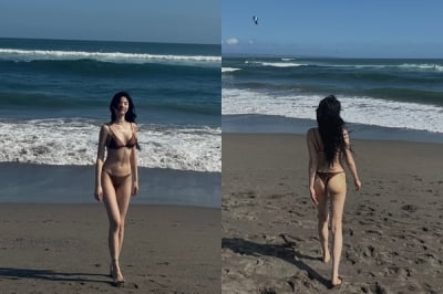 나나, 이 정도로 과감했나…파격 한 뼘 비키니