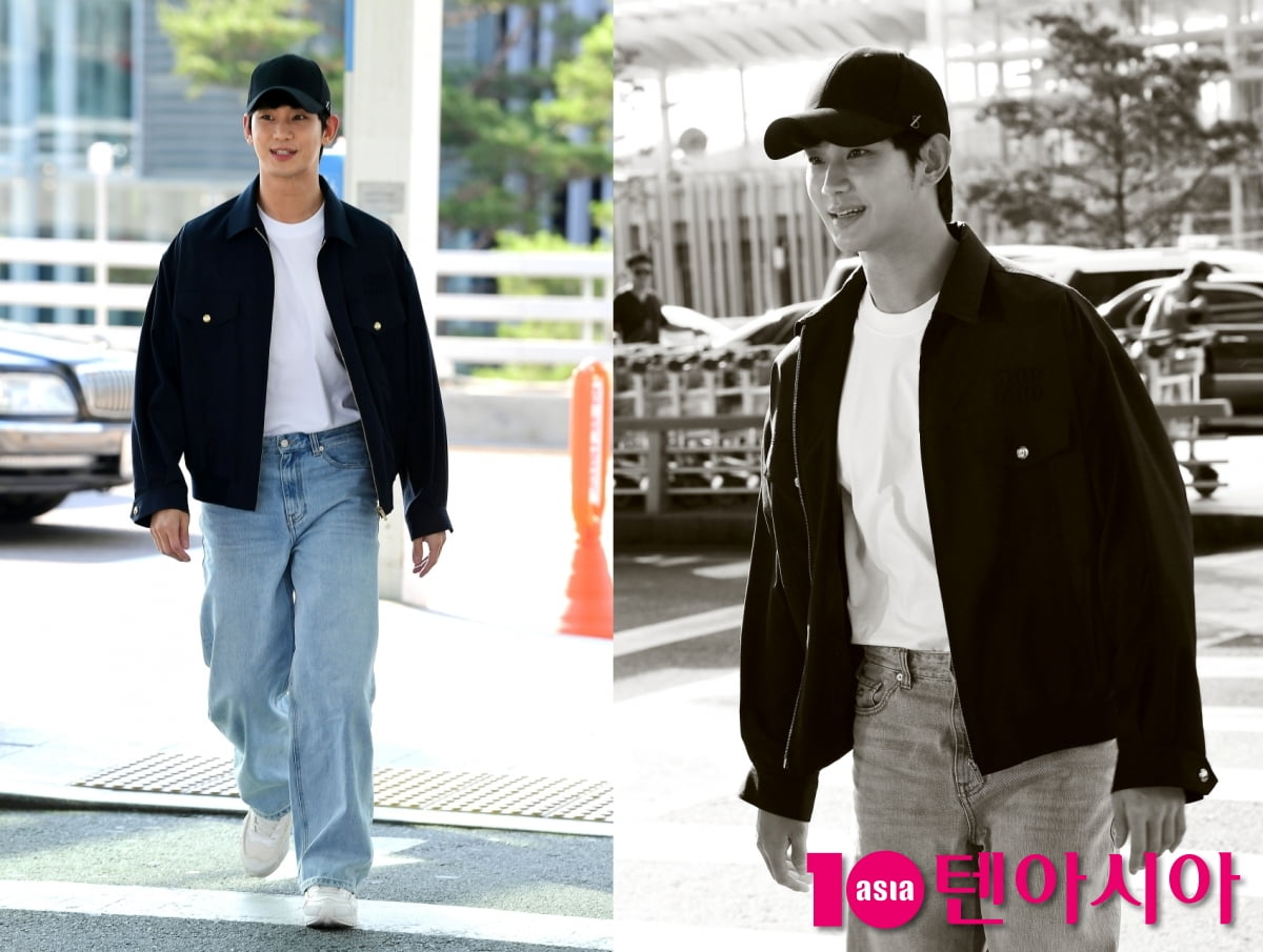 김수현, 여심을 흔드는 미소...설레임 가득한 눈빛[TEN포토+]