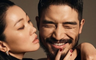 장윤주♥정승민, 까르띠에 끼고 초밀착 스킨십…포스가 남다르네 [화보]