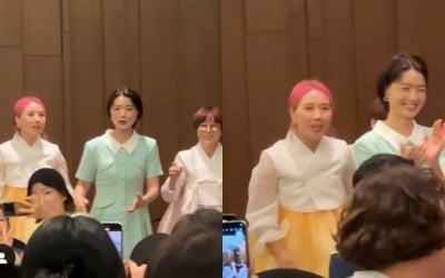 안영미, ♥남편 없이도 즐거워…신봉선·송은이와 돌잔치 만끽[TEN★]