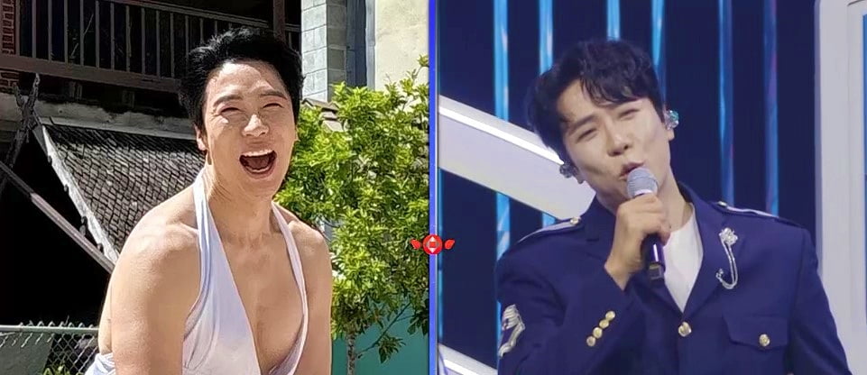 에녹, "제 가슴골 나왔어요" 울분('불타는 장미단2')