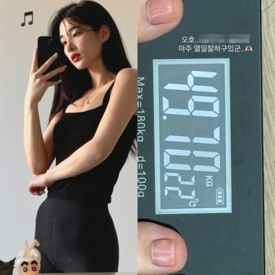 '최민환과 이혼' 율희, 돌싱 되더니 40kg대 진입…군살 하나 없네