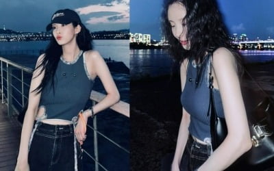 서현, 그새 살이 더 빠졌네…12만원대 나시로 드러낸 복근, '히피펌'도 찰떡