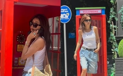 구멍이 저렇게 뚫렸는데 298만원…채정안, 46세 안 믿기는 '힙한' 썸머룩