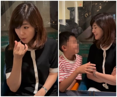 80억원대 홍콩 부촌사는 사모님의 나들이…강수정, 子와 럭셔리 저녁식사