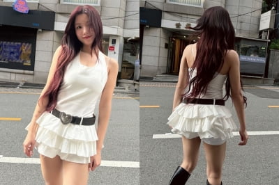 '24억 건물주' 권은비, 얼마나 허리가 얇으면 벨트가 남을까