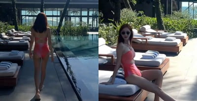 '애둘맘' 애프터스쿨 정아, 40대에도 탄탄 애플힙 자랑…아찔한 비키니 자태