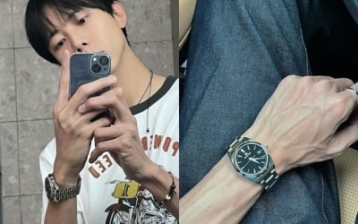 '68kg' 주우재, 운동 시작했나…G사 시계 차고 남다른 힘줄 자랑