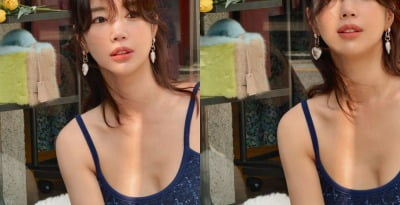 기은세, 숨길 수 없는 볼륨감…파격적인 노출 산책룩