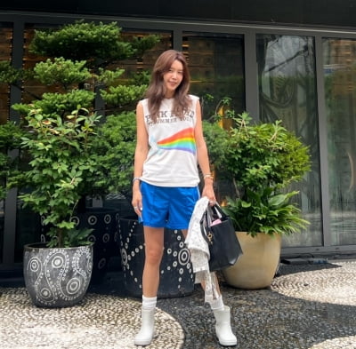 패션 유튜버 맞네…채정안, 46세+48kg의 '꾸안꾸룩' 정석
