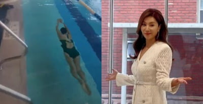 '61세' 최명길, 수영으로 다져진 늘씬한 몸매 과시…철저한 자기관리