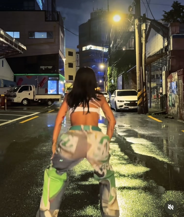 효린, 비오는날 트월킹 제대로…흑인 소울 난리나
