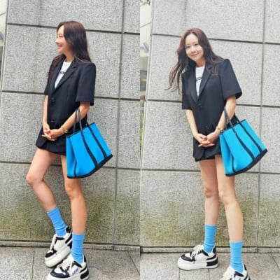 '애셋맘' 소유진, 400만원 'H사' 가방 완벽 소화…감탄 부르는 '42세' 패션 센스