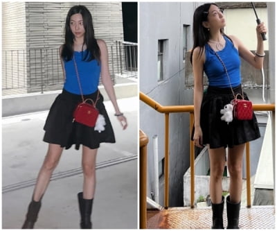 황신혜 딸, 다리 길이 2m는 되어보여…부츠 신어도 종아리가 이만큼이나
