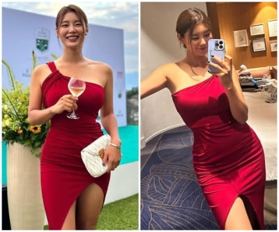 치마가 어디까지 찢어진거야…강소연, 와인잔들고 유혹