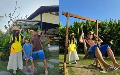 '이범수와 소송' 이윤진, 새출발 제대로 하네…"겸둥이 커플" 개리 가족 인증