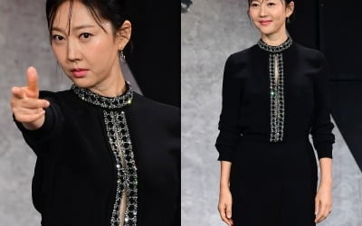 52세 염정아, 아찔한 언더붑 패션…명품 G사 가슴 부분 다 벌어졌네