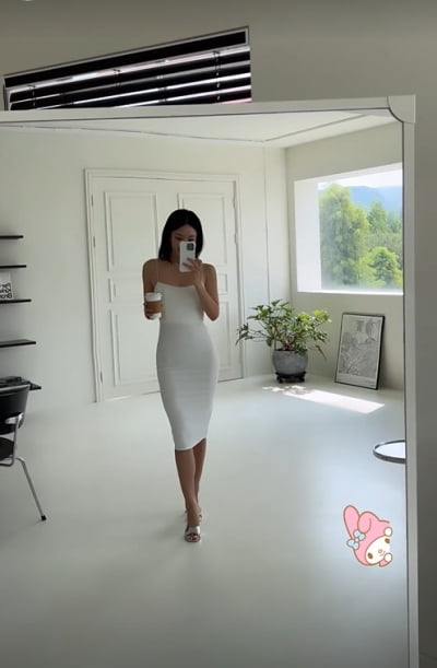 '42세' 한예슬, 딱 붙는 원피스로 '48kg' 인증…♥10살 연하 남편 좋겠어
