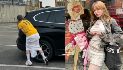 'AOA 출신' 지민, 설현 이어 영국서 황희찬과 친분 과시→"유니폼 입고..."