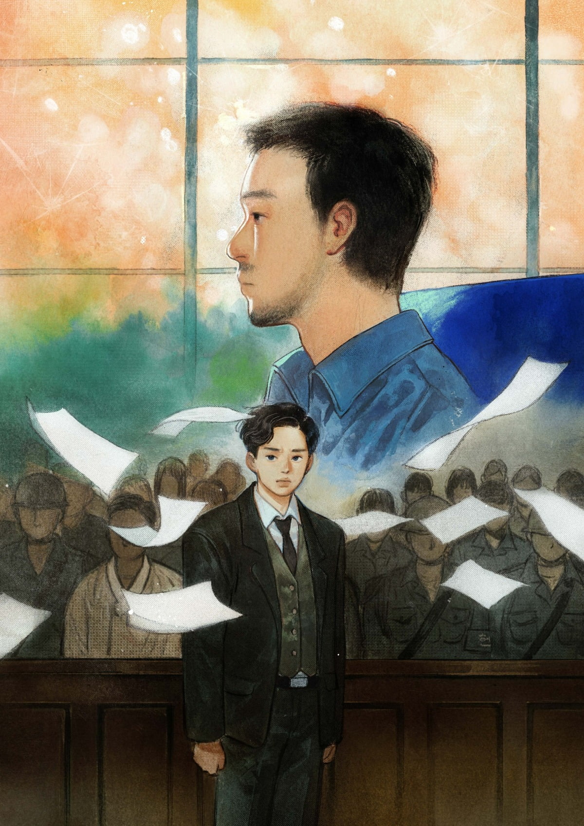 '행복의 나라' 손은경 작가 콜라보레이션 일러스트. / 사진제공=NEW, 파파스필름, 오스카10스튜디오