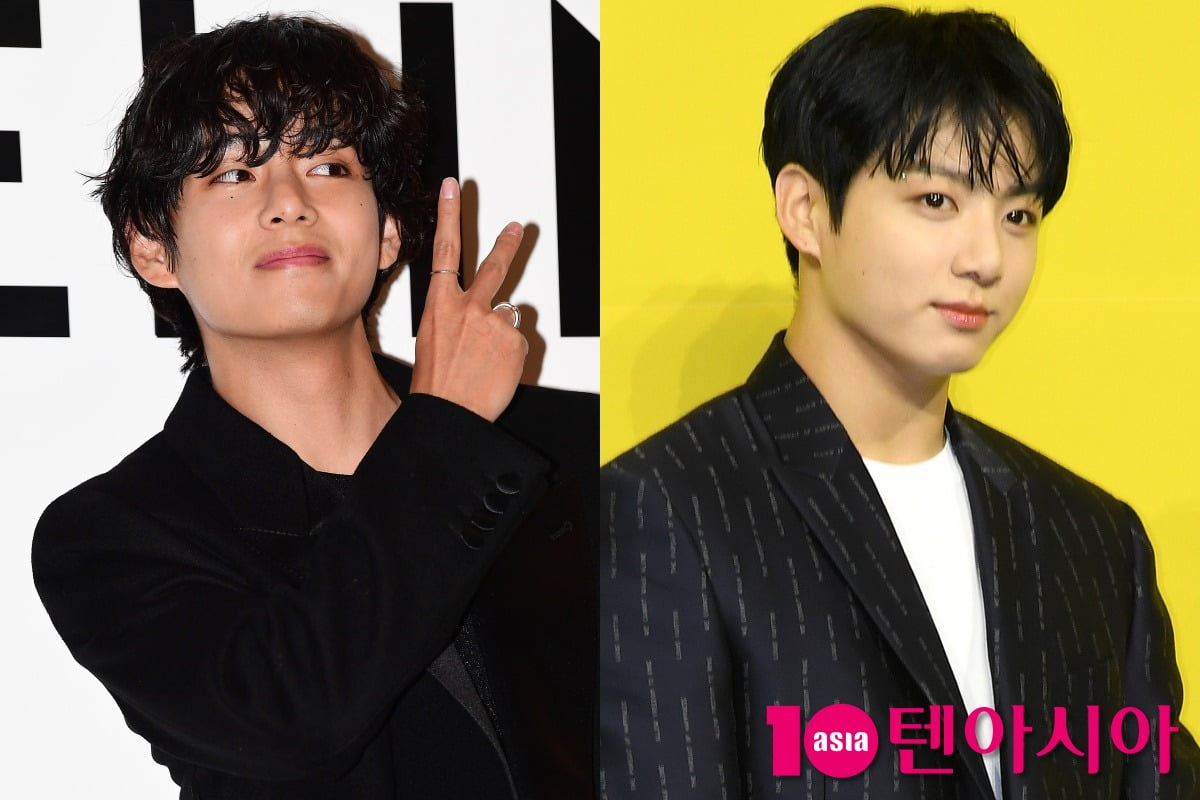 그룹 방탄소년단 뷔, 정국/사진=텐아시아 사진DB