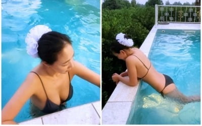 '167cm 46kg' 진재영, 관리를 얼마나 한 거야…'♥4살 연하' 사로잡은 비키니 자태
