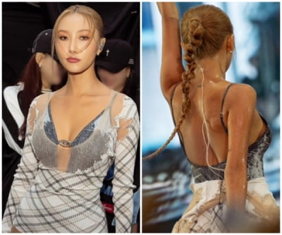 Hwasa Stays Trendy with D Brand Swimwear at Incheon Event