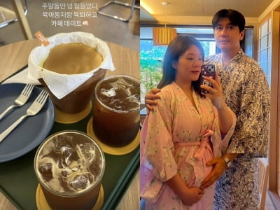 김승현♥장정윤, 부부 사이 돈독하네…"육아 동지와 육퇴 후 데이트"