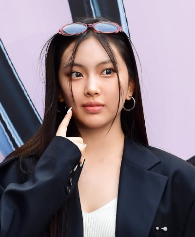 뉴진스 혜인, 깜찍한 볼콕[TEN포토]