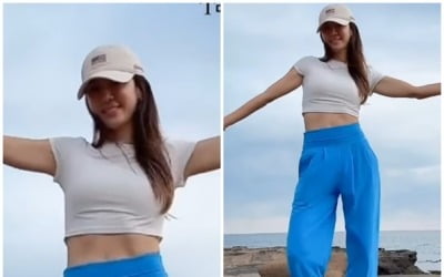 '168cm 47kg' 박한별, 쉬는 동안 운동만 했나…군살 제로 탄탄해진 복근 공개