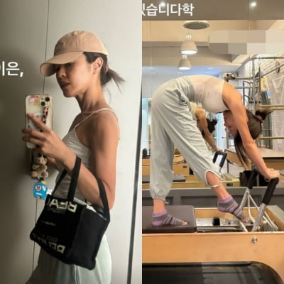 '딸둘맘' 이윤지, 저 세상급 체력…40kg대인데 운동만 하루 '두 탕'