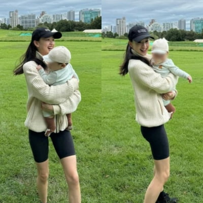 '♥금융맨' 손연재, 완벽 패치된 '아들 바보' 면모…"아가랑 매일 함께할 거야"