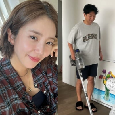 그렇게나 좋을까…'시험관 시술' 손담비, ♥이규혁에 콩깍지 제대로 씌었네