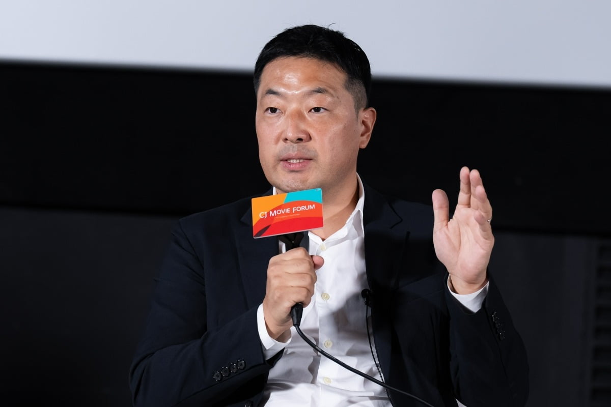 CJ Movie Forum에 참석한 고경범 CJ ENM 영화사업부장. / 사진제공=CJ ENM