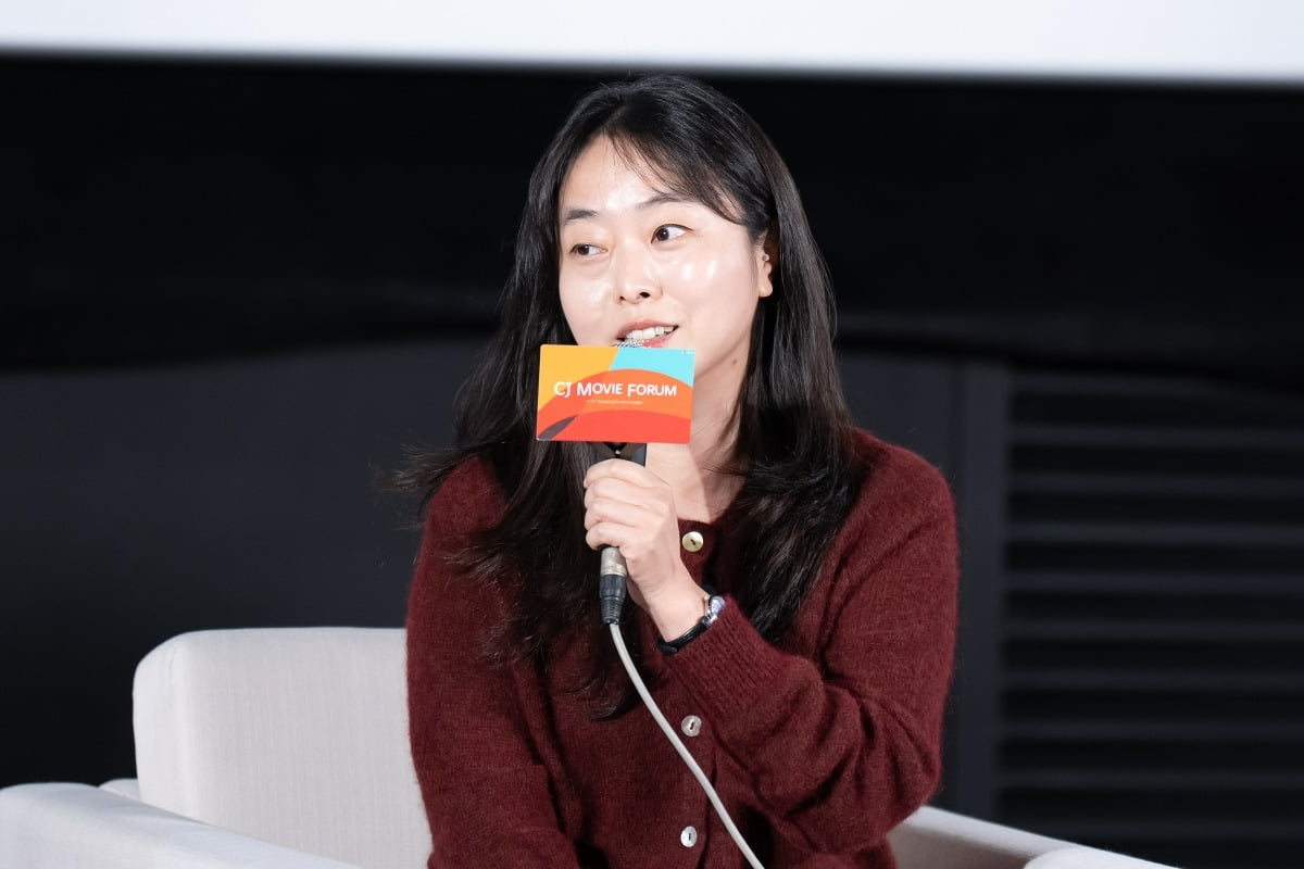 CJ Movie Forum에 참석한 전고운 감독. / 사진제공=CJ ENM