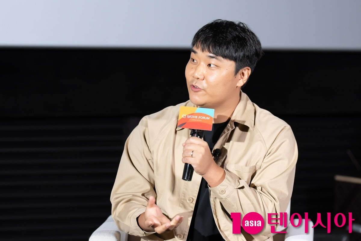 CJ Movie Forum에 참석한 유재선 감독. / 사진제공=CJ ENM