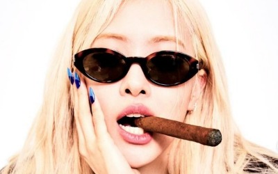 해맑게 술게임하던 로제 어디 갔어…담배 물고 퇴폐미 발산