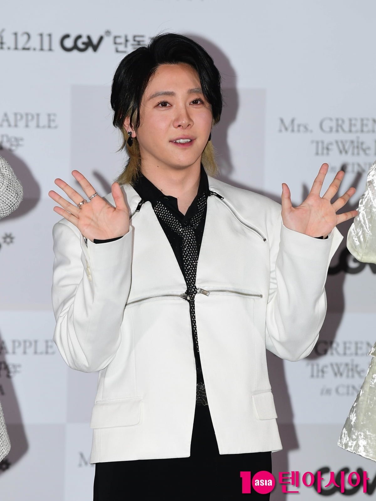 미세스 그린 애플 오모리 모토키, 한국 하트를 다 알다...한국음식 맛있다[TEN포토+]