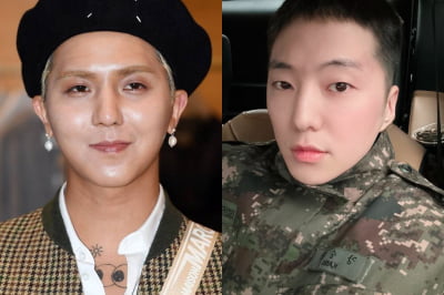 '우수 훈령병 표창' 강승윤, 송민호 부실 복무 논란 속 환호하며 전역 [TEN이슈]