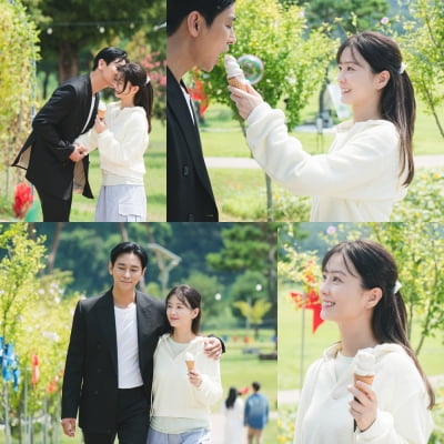 주지훈♥정유미, 비밀 연애 밝혀졌다…밖에서도 거침없이 애정 표현 ('사외다')