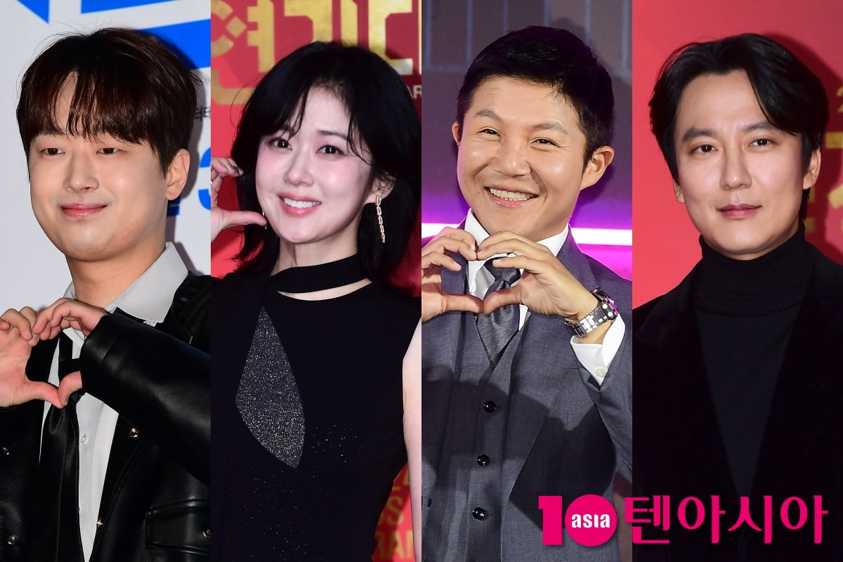 가수 이찬원, 배우 장나라, 방송인 조세호, 배우 김남길/사진=텐아시아 사진DB
