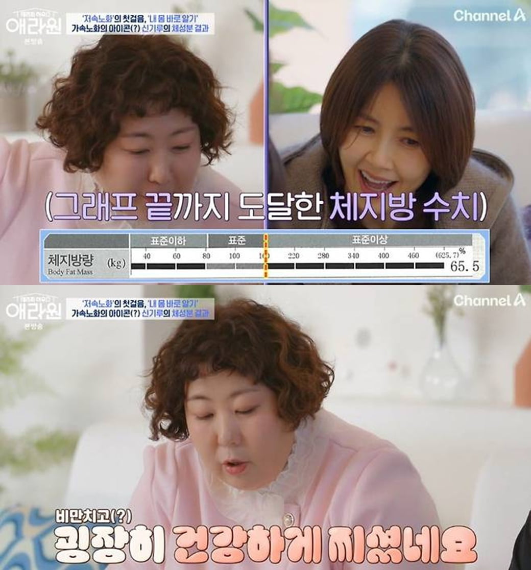 [종합] 신기루, 몸무게 123kg 라더니…체지방량만 65.5kg "건강하게 살 쪘다" 충격 ('애라원')