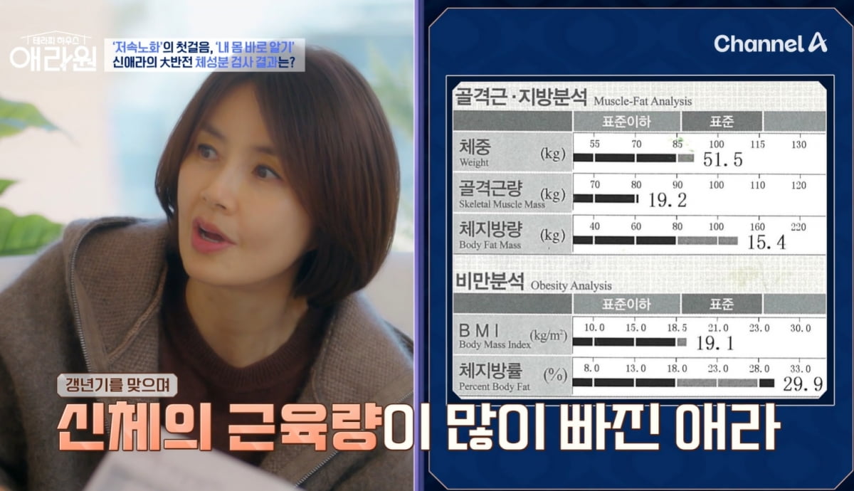 [종합] '차인표♥' 신애라, 163cm·51kg 인증했다…"4시에 먹고 취침, 배고파야 건강해져" ('애라원')