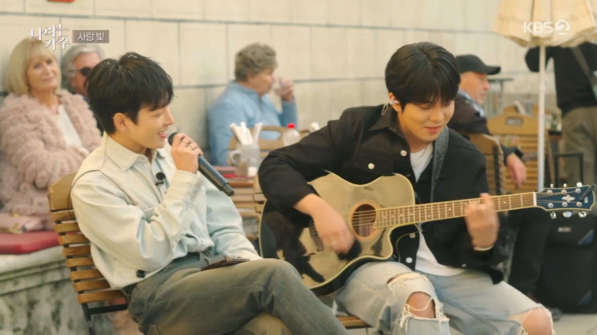 에이티즈 홍중·종호, 독일서 '낭만' 찾았다…"많은 것 느끼고 배워"('나라는 가수')